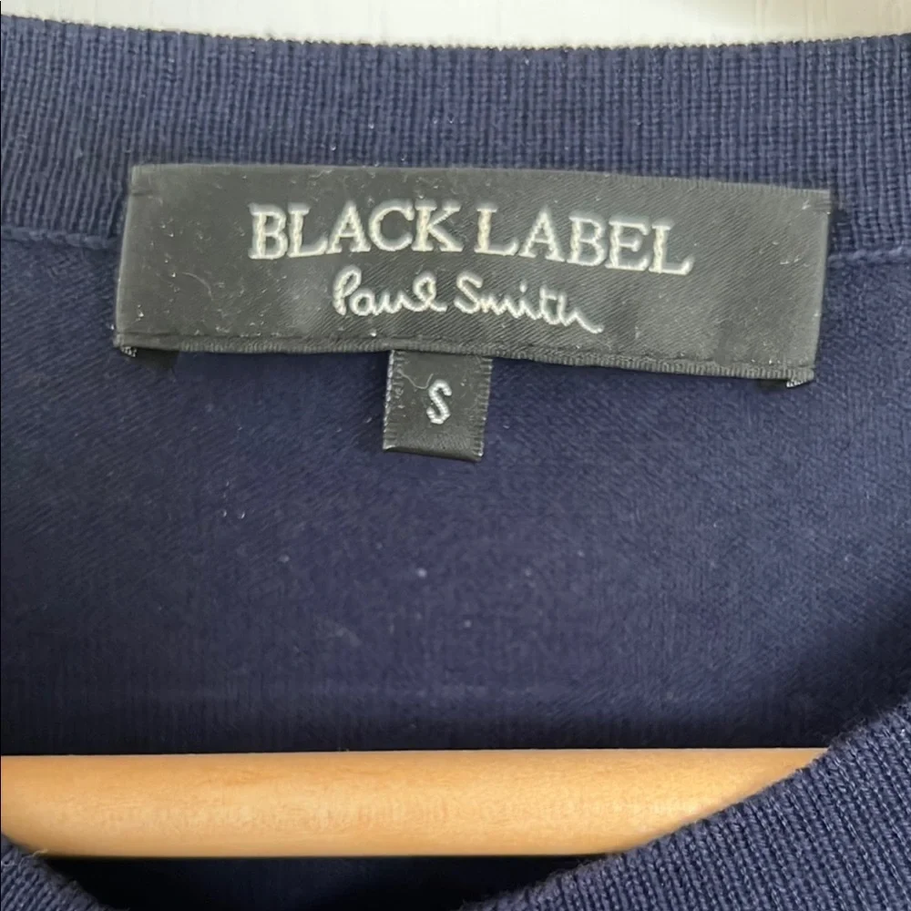 Paul Smith Black Label Navy Sweater with Gold Studs - Picture 2 of 3